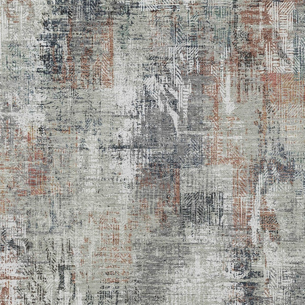 Homeroots 3' Beige Tan And Ivory Abstract Washable Indoor Outdoor Area Rug For Stylish Living Spaces 10' X 14' Polyester 583183
