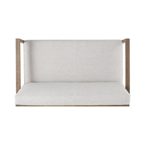 English Elm Christopher Knight Home® - BELGIAN Acacia Wood Loveseat and Coffee Table Set with Slatted Design and Water‑Resistant Cushions Grey 54 L x 31 W x 20.75 H 66742.00GLGRY