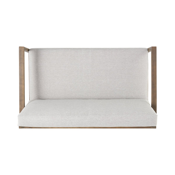 English Elm Christopher Knight Home® - BELGIAN Acacia Wood Loveseat and Coffee Table Set with Slatted Design and Water‑Resistant Cushions Grey 54 L x 31 W x 20.75 H 66742.00GLGRY