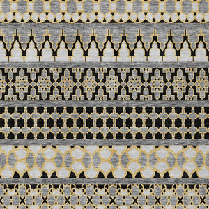 Homeroots 3' Artichoke Green Quatrefoil Washable Area Rug – Elegant Indoor Outdoor Design For Any Space 3' X 5' Polyester 583210