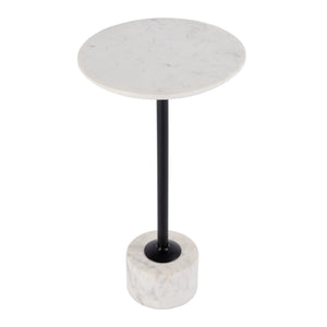 Butler Specialty Graham Round Marble And Iron Side Table - Elegant Design For Stylish Living Spaces And Home Decor Black And White Marble,Iron,Mdf 5832389-butler