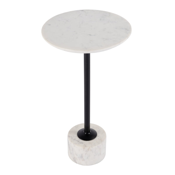 Butler Specialty Graham Round Marble And Iron Side Table - Elegant Design For Stylish Living Spaces And Home Decor Black And White Marble,Iron,Mdf 5832389-butler