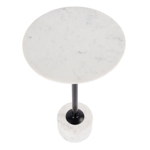 Butler Specialty Graham Round Marble And Iron Side Table - Elegant Design For Stylish Living Spaces And Home Decor Black And White Marble,Iron,Mdf 5832389-butler