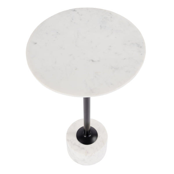 Butler Specialty Graham Round Marble And Iron Side Table - Elegant Design For Stylish Living Spaces And Home Decor Black And White Marble,Iron,Mdf 5832389-butler