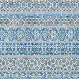 Homeroots 3' Artichoke Green Quatrefoil Washable Area Rug – Elegant Indoor Outdoor Design For Any Space 3' X 5' Polyester 583240