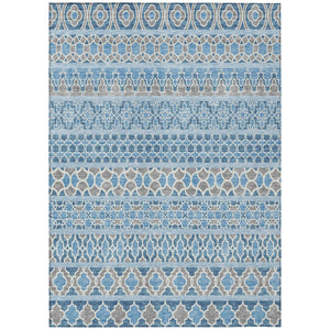 Homeroots 3' Artichoke Green Quatrefoil Washable Area Rug – Elegant Indoor Outdoor Design For Any Space 5' X 8' Polyester 583241