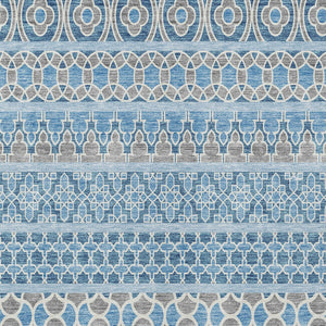 Homeroots 3' Artichoke Green Quatrefoil Washable Area Rug – Elegant Indoor Outdoor Design For Any Space 5' X 8' Polyester 583241