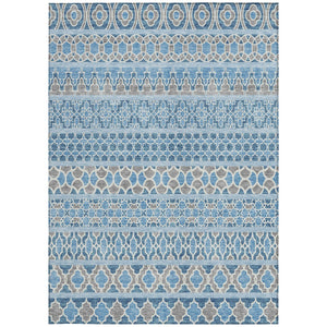 Homeroots 3' Artichoke Green Quatrefoil Washable Area Rug – Elegant Indoor Outdoor Design For Any Space 9' X 12' Polyester 583244