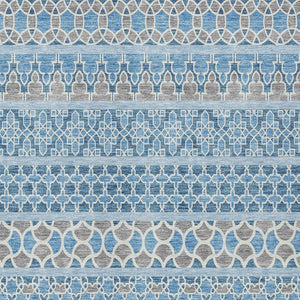 Homeroots 3' Artichoke Green Quatrefoil Washable Area Rug – Elegant Indoor Outdoor Design For Any Space 9' X 12' Polyester 583244