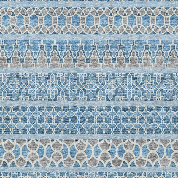 Homeroots 3' Artichoke Green Quatrefoil Washable Area Rug – Elegant Indoor Outdoor Design For Any Space 10' X 14' Polyester 583245