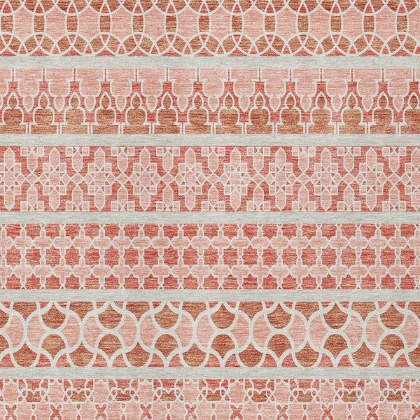 Homeroots 3' Artichoke Green Quatrefoil Washable Area Rug – Elegant Indoor Outdoor Design For Any Space 3' X 5' Polyester 583246