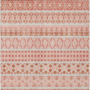 Homeroots 3' Artichoke Green Quatrefoil Washable Area Rug – Elegant Indoor Outdoor Design For Any Space 3' X 5' Polyester 583246