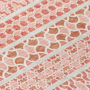 Homeroots 3' Artichoke Green Quatrefoil Washable Area Rug – Elegant Indoor Outdoor Design For Any Space 3' X 5' Polyester 583246