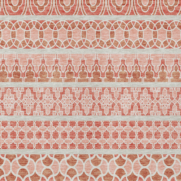 Homeroots 3' Artichoke Green Quatrefoil Washable Area Rug – Elegant Indoor Outdoor Design For Any Space 8' X 10' Polyester 583249