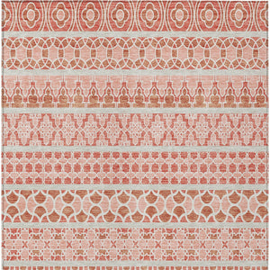 Homeroots 3' Artichoke Green Quatrefoil Washable Area Rug – Elegant Indoor Outdoor Design For Any Space 9' X 12' Polyester 583250