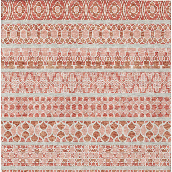 Homeroots 3' Artichoke Green Quatrefoil Washable Area Rug – Elegant Indoor Outdoor Design For Any Space 9' X 12' Polyester 583250