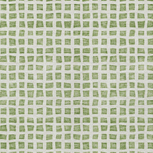 Homeroots 3' Artichoke Green And Ivory Geometric Washable Area Rug For Indoor And Outdoor Spaces, Durable Design 5' X 8' Polyester 583265