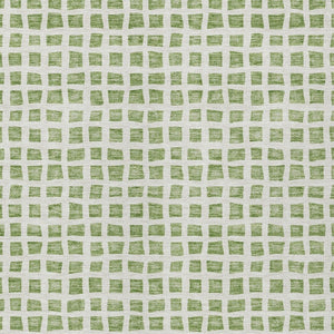 Homeroots 3' Artichoke Green And Ivory Geometric Washable Area Rug For Indoor And Outdoor Spaces, Durable Design 8' X 10' Polyester 583267