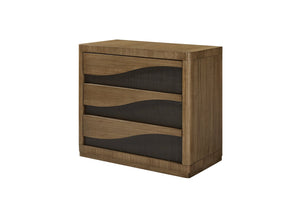 English Elm Bachelors Chest Eucalyptus Light Brown Solid Wood & MDF – Eucalyptus Veneer, Soft-Close Drawers, Cedar-lined Bottom Drawer, Felt Top Drawer B2699P395387