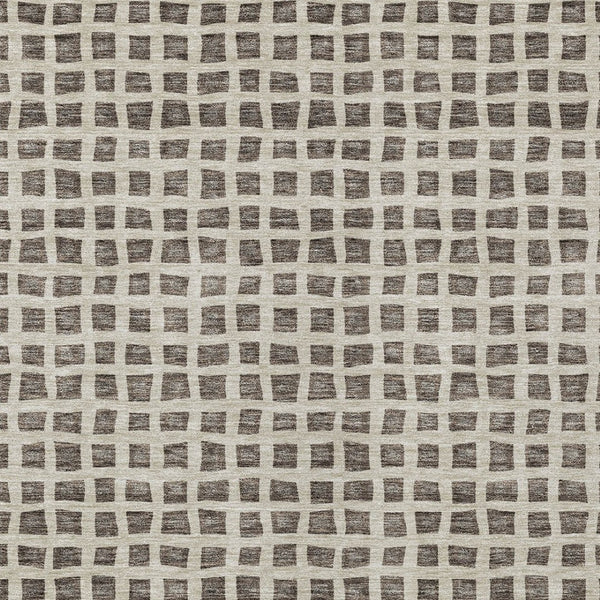 Homeroots 3' Artichoke Green And Ivory Geometric Washable Area Rug For Indoor And Outdoor Spaces, Durable Design 8' X 10' Polyester 583273