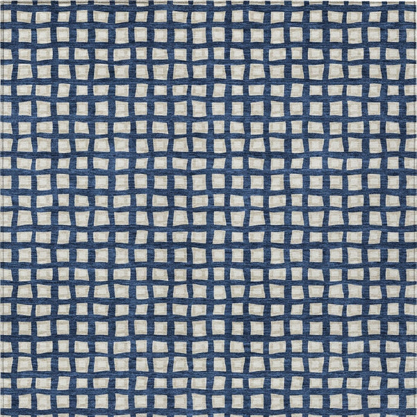 Homeroots 3' Artichoke Green And Ivory Geometric Washable Area Rug For Indoor And Outdoor Spaces, Durable Design 10' X 14' Polyester 583281