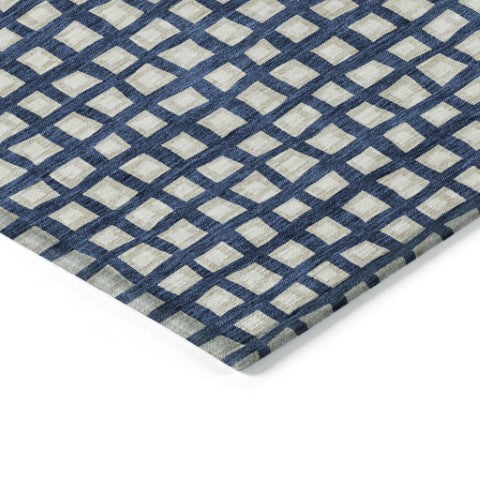 Homeroots 3' Artichoke Green And Ivory Geometric Washable Area Rug For Indoor And Outdoor Spaces, Durable Design 10' X 14' Polyester 583281