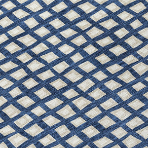 Homeroots 3' Artichoke Green And Ivory Geometric Washable Area Rug For Indoor And Outdoor Spaces, Durable Design 10' X 14' Polyester 583281