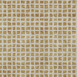 Homeroots 3' Artichoke Green And Ivory Geometric Washable Area Rug For Indoor And Outdoor Spaces, Durable Design 5' X 8' Polyester 583283