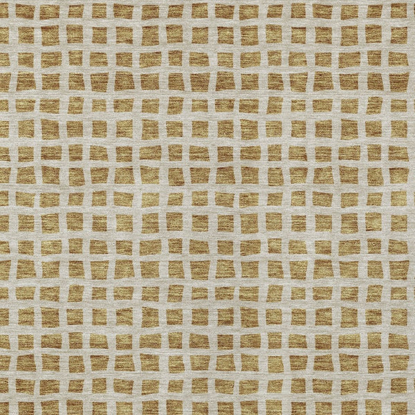Homeroots 3' Artichoke Green And Ivory Geometric Washable Area Rug For Indoor And Outdoor Spaces, Durable Design 5' X 8' Polyester 583283