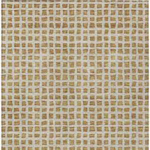 Homeroots 3' Artichoke Green And Ivory Geometric Washable Area Rug For Indoor And Outdoor Spaces, Durable Design 10' X 14' Polyester 583287