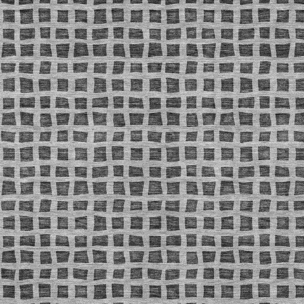 Homeroots 3' Artichoke Green And Ivory Geometric Washable Area Rug For Indoor And Outdoor Spaces, Durable Design 3' X 5' Polyester 583288