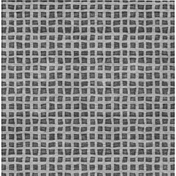 Homeroots 3' Artichoke Green And Ivory Geometric Washable Area Rug For Indoor And Outdoor Spaces, Durable Design 10' X 14' Polyester 583293