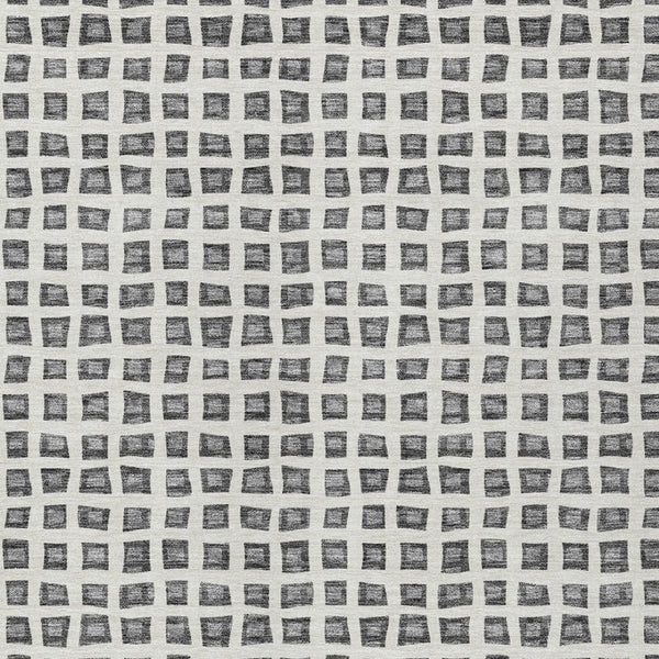 Homeroots 3' Artichoke Green And Ivory Geometric Washable Area Rug For Indoor And Outdoor Spaces, Durable Design 3' X 5' Polyester 583294