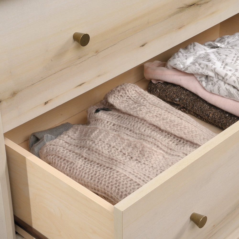 English Elm 4-Drawer Chest In Warm Brown - Versatile Storage Solution For Bedrooms, Living Rooms & Entryways B356P402796