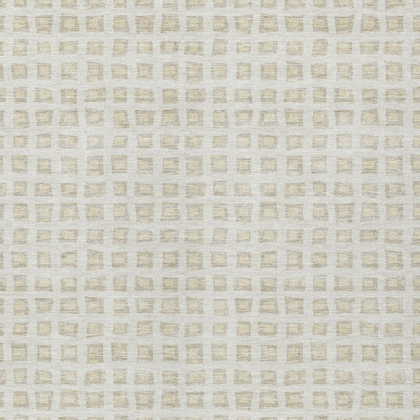 Homeroots 3' Artichoke Green And Ivory Geometric Washable Area Rug For Indoor And Outdoor Spaces, Durable Design 3' X 5' Polyester 583300