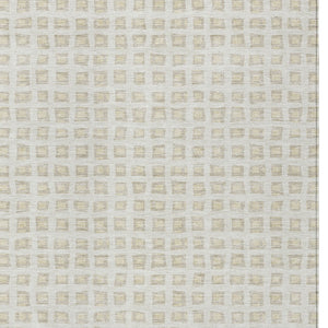 Homeroots 3' Artichoke Green And Ivory Geometric Washable Area Rug For Indoor And Outdoor Spaces, Durable Design 8' X 10' Polyester 583303