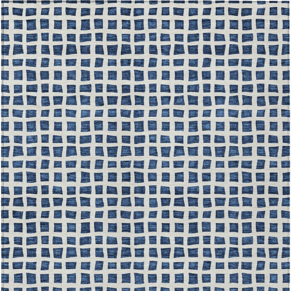 Homeroots 3' Artichoke Green And Ivory Geometric Washable Area Rug For Indoor And Outdoor Spaces, Durable Design 9' X 12' Polyester 583310