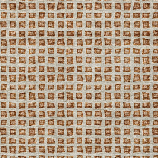 Homeroots 3' Artichoke Green And Ivory Geometric Washable Area Rug For Indoor And Outdoor Spaces, Durable Design 9' X 12' Polyester 583316