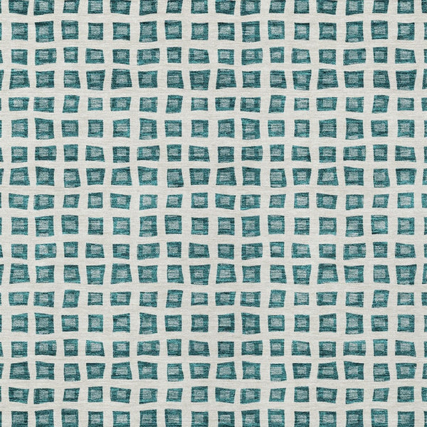 Homeroots 3' Artichoke Green And Ivory Geometric Washable Area Rug For Indoor And Outdoor Spaces, Durable Design 5' X 8' Polyester 583319