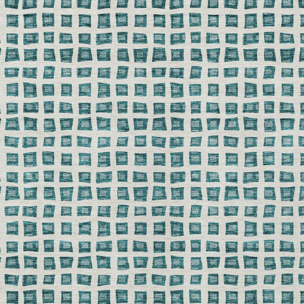 Homeroots 3' Artichoke Green And Ivory Geometric Washable Area Rug For Indoor And Outdoor Spaces, Durable Design 10' X 14' Polyester 583323