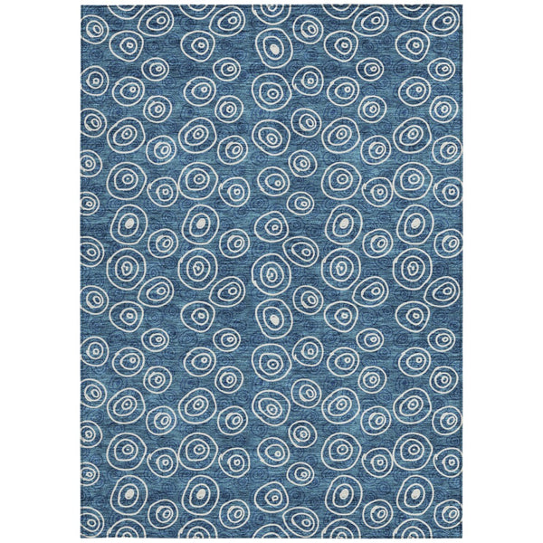 Homeroots 3' Stylish Black Gray And Ivory Geometric Washable Indoor Outdoor Area Rug For Any Space 5' X 8' Polyester 583337