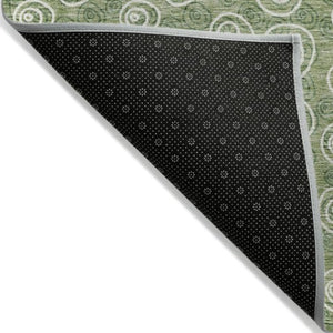 Homeroots 3' Stylish Black Gray And Ivory Geometric Washable Indoor Outdoor Area Rug For Any Space 5' X 8' Polyester 583343
