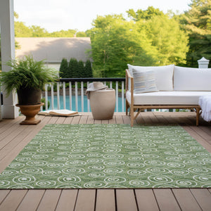 Homeroots 3' Stylish Black Gray And Ivory Geometric Washable Indoor Outdoor Area Rug For Any Space 8' X 10' Polyester 583345