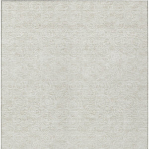 Homeroots 3' Stylish Black Gray And Ivory Geometric Washable Indoor Outdoor Area Rug For Any Space 5' X 8' Polyester 583361