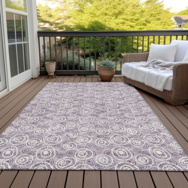 Homeroots 3' Stylish Black Gray And Ivory Geometric Washable Indoor Outdoor Area Rug For Any Space 9' X 12' Polyester 583370