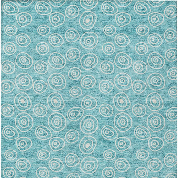 Homeroots 3' Stylish Black Gray And Ivory Geometric Washable Indoor Outdoor Area Rug For Any Space 8' X 10' Polyester 583393