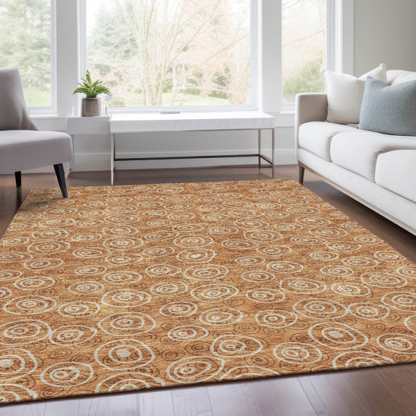 Homeroots 3' Stylish Black Gray And Ivory Geometric Washable Indoor Outdoor Area Rug For Any Space 5' X 8' Polyester 583397