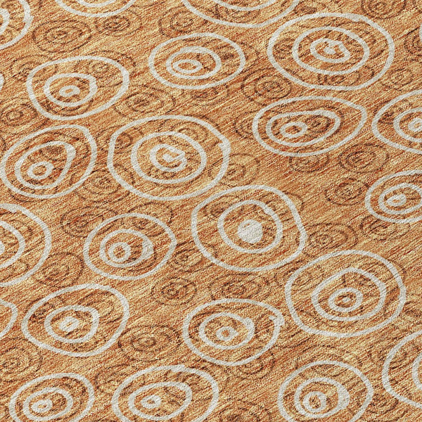 Homeroots 3' Stylish Black Gray And Ivory Geometric Washable Indoor Outdoor Area Rug For Any Space 8' Round Polyester 583398