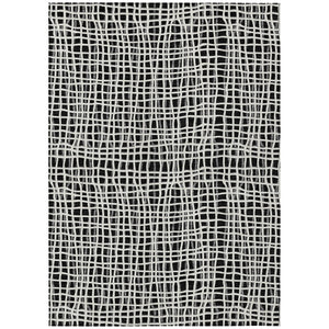 HomeRoots 5' Stylish Striped Washable Area Rug for Indoor and Outdoor Use – Durable, Modern, and Versatile! 8' X 10' 583405