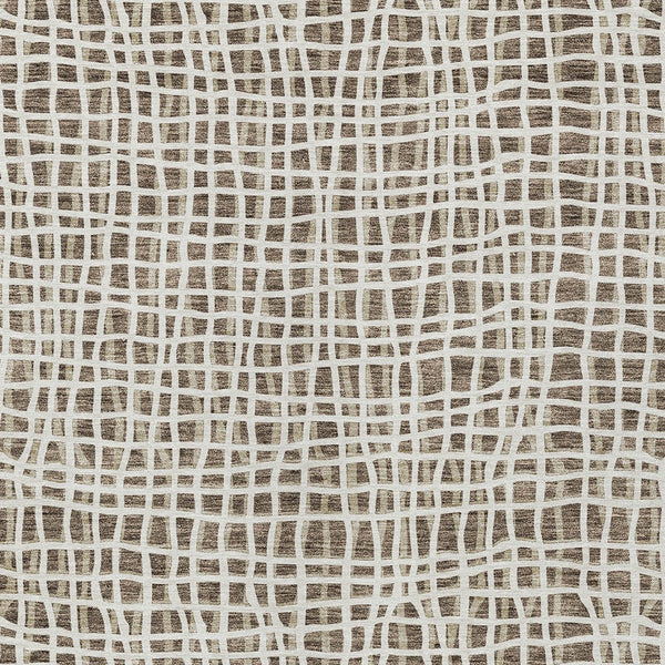 Homeroots 3' Stylish Black Gray And Ivory Striped Washable Rug For Indoor And Outdoor Spaces, Durable Design 5' X 8' Polyester 583415